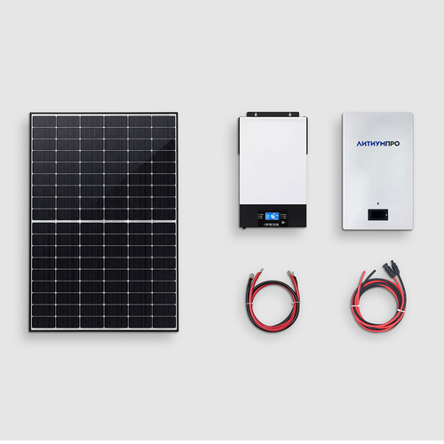 Солнечная электростанция ADION AXPERT KING II 6 кВт, LFP накопитель ЛИТИУМПРО 51,2-100W